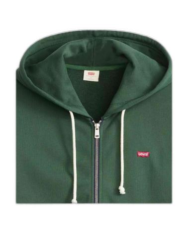 SWEAT ZIPPÉ LEVI'S VERT VERDE