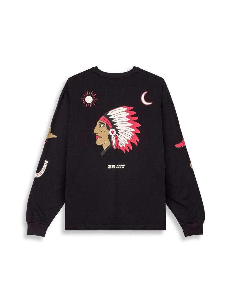-GRIMEY-CAMISETA-MANGA-LARGA-LONE-HAND-NEGRO-B-MULTICOLOR