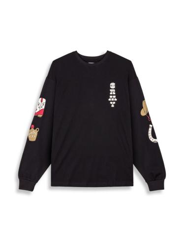 -GRIMEY-CAMISETA-MANGA-LARGA-LONE-HAND-NEGRO-B-MULTICOLOR
