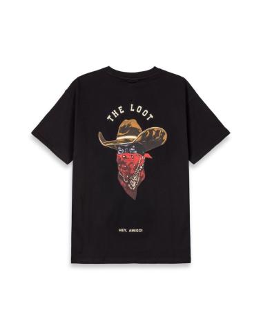 -GRIMEY-GRIMEY T-SHIRT REGULAR TEE LONG HAND NOIR AVEC IMPRIMÉ DORSAL MULTICOLORE-BLACK