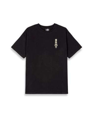 -GRIMEY-GRIMEY REGULAR TEE LONG HAND T-SHIRT SCHWARZ MIT MEHRFARBIGEM RÜCKENDRUCK-BLACK