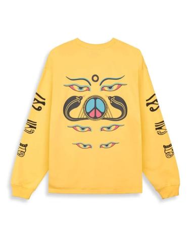 GRIMEY LANGARMSHIRT PEACE WITHIN MEHRFARBIG MULTICOLOR