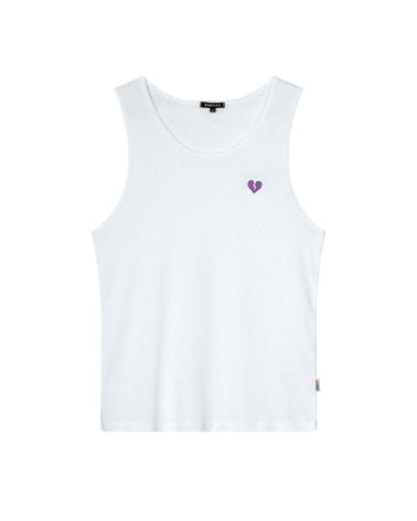DÉBARDEUR KAOTIKO CŒUR VIOLET MULTICOLOR