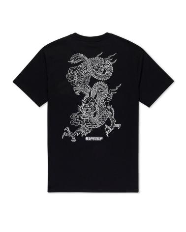 RIPNDIP CAMISETA HAKU TEE NEGRA MULTICOLOR MULTICOLOR