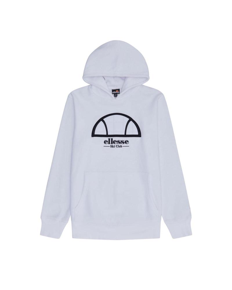 SWEAT À CAPUCHE ELLESSE SEMI PALLA LOGO BLANC WHITE