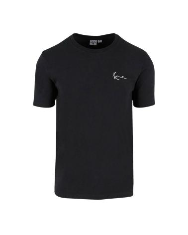 T-SHIRT KARL KANI SMALL SIGNATURE FITTED NERA CON LOGO MULTICOLORE MULTICOLOR