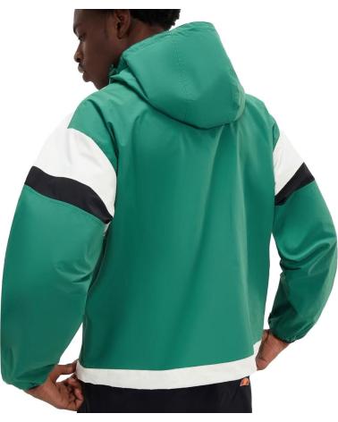 CASACO ELLESSE VENTURO OH COM CAPUZ VERDE E BRANCO MULTICOLOR