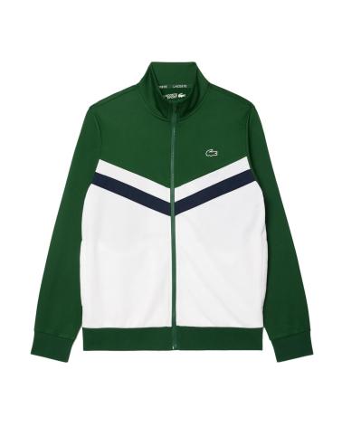 CHAQUETA DEPORTIVA LACOSTE ZIP REGULAR FIT VERDE MULTICOLOR MULTICOLOR