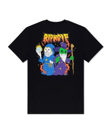 RIPNDIP MAGICAL BLACK MULTICOLOR T-SHIRT MULTICOLOR