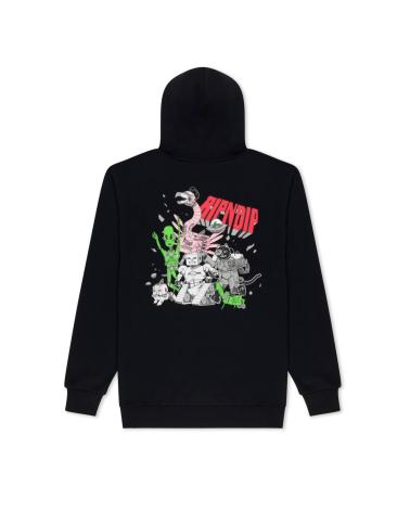 MOLETOM COM CAPUZ RIPNDIP TOMORROWLAND PRETO MULTICOLOR MULTICOLOR