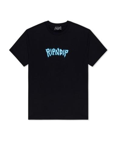 T-SHIRT RIPNDIP SHOCKING TEE NERA MULTICOLORE MULTICOLOR