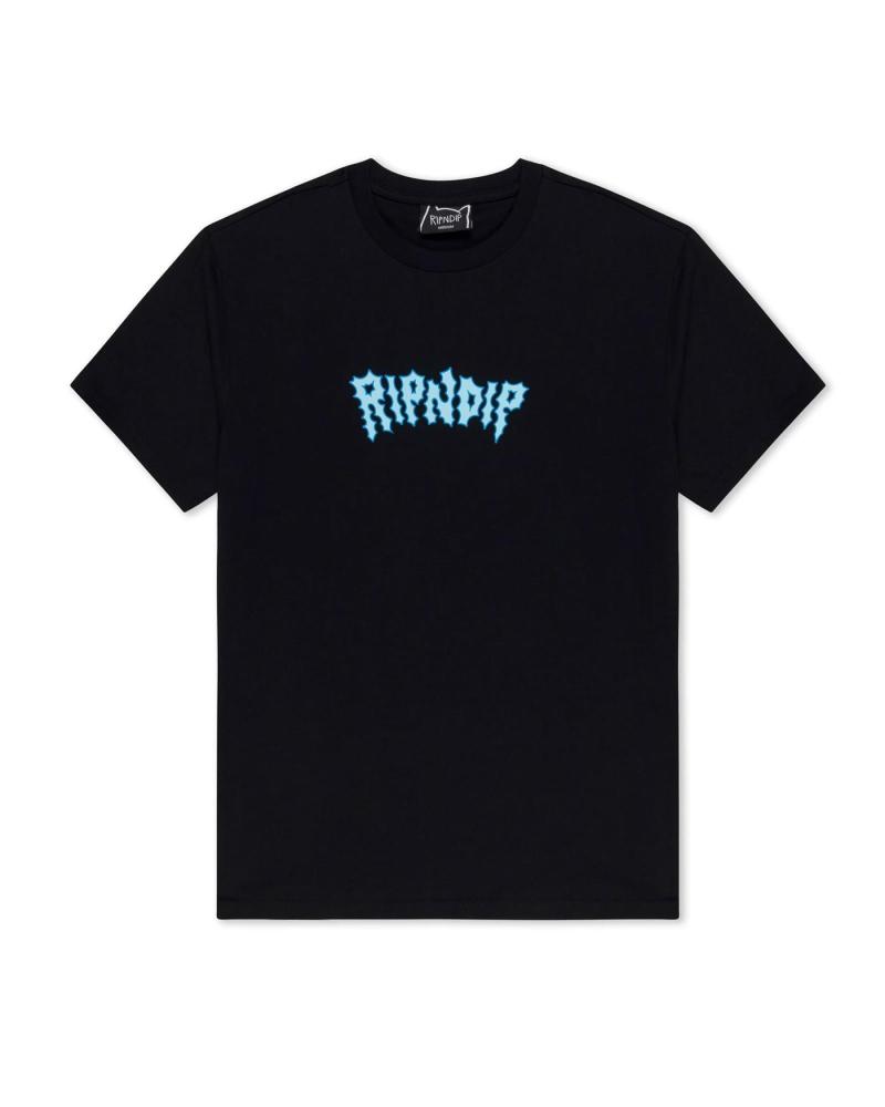 T-SHIRT RIPNDIP SHOCKING TEE NERA MULTICOLORE MULTICOLOR