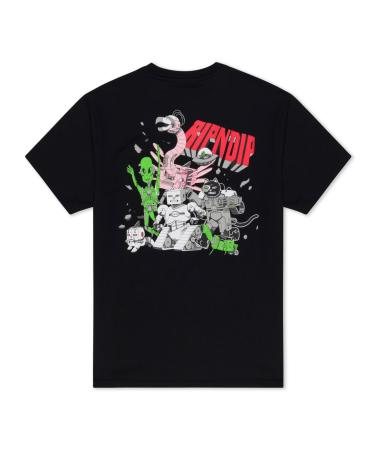 RIPNDIP TOMORROWLAND T-SHIRT SCHWARZ MEHRFARBIG MULTICOLOR