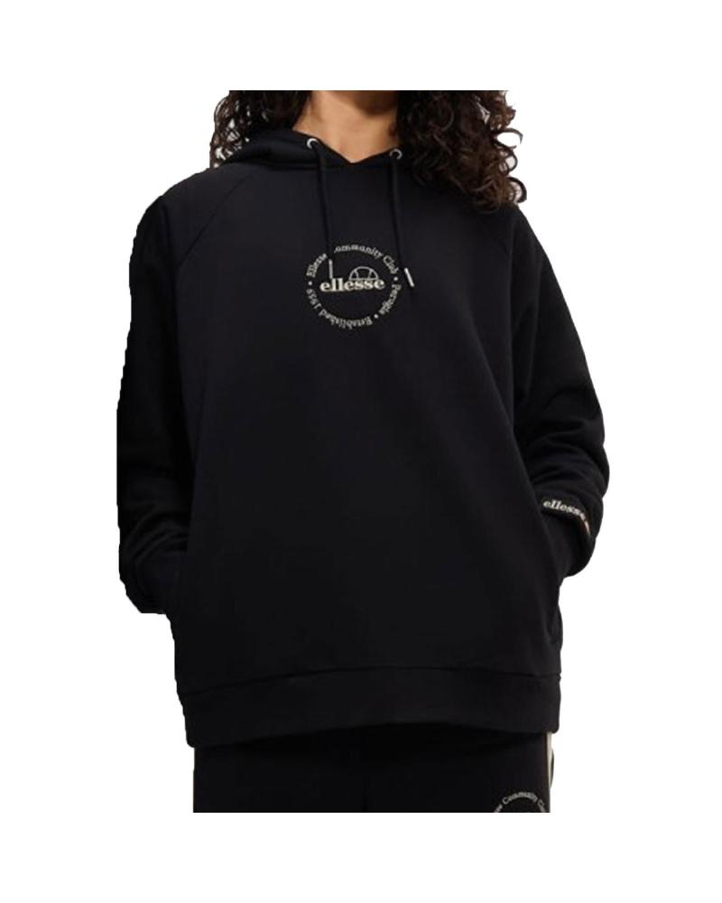 FELPA CON CAPPUCCIO ELLESSE BARCELONA NERA MULTICOLORE MULTICOLOR