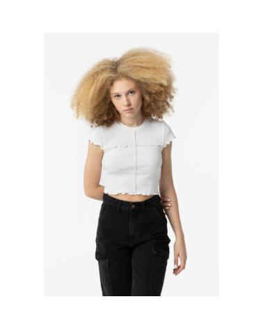 TIFFOSI WEISSES CROP TOP T-SHIRT 10053573 BLANCO