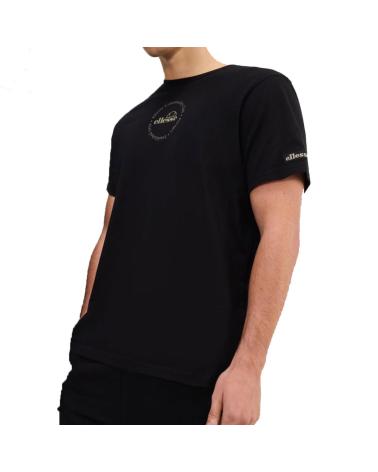 ELLESSE MONACO TEE T-SHIRT SCHWARZ MIT MEHRFARBIGEN LOGOS MULTICOLOR