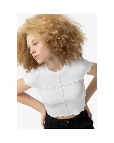 TIFFOSI WEISSES CROP TOP T-SHIRT 10053573 BLANCO