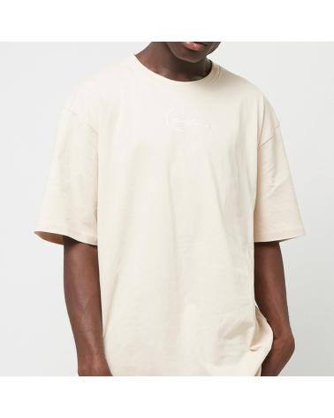 KARL KANI SMALL SIGNATURE ESSENTIAL T-SHIRT BEIGE MULTICOLOR