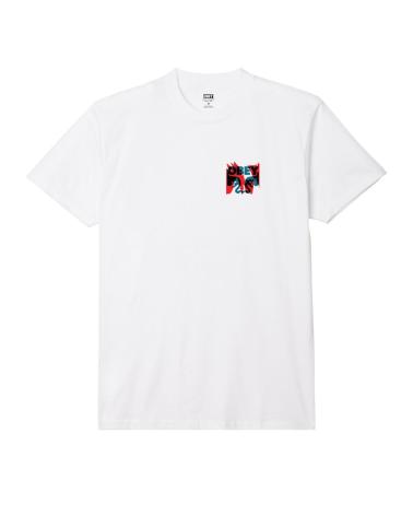OBEY TORN POSTERS ICON T-SHIRT WEISS MEHRFARBIG MULTICOLOR
