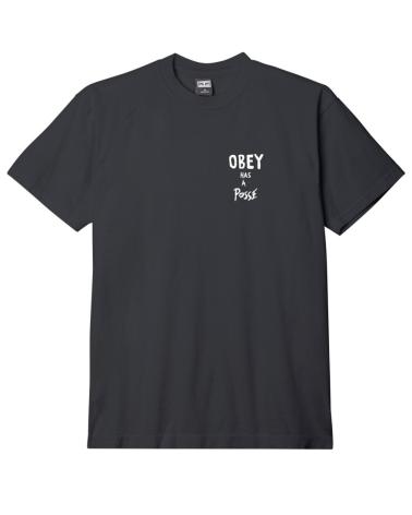 OBEY HEAVY WEIGHT 'HAS A POSSE' VINTAGE T-SHIRT MULTICOLOR