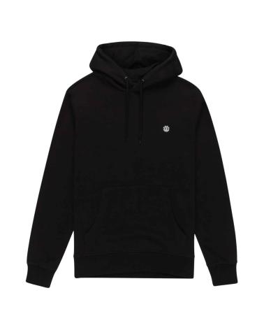 SUDADERA CON CAPUCHA ELEMENT CORNELL CLASSIC NEGRA CON LOGO MULTICOLOR