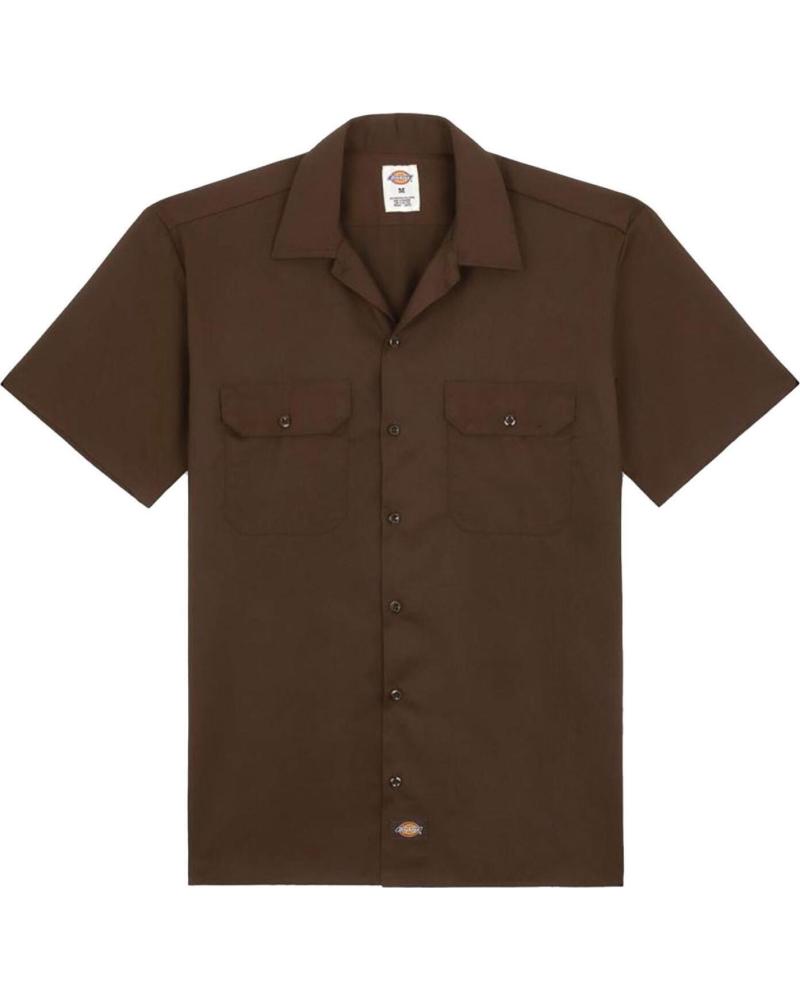 DICKIES CAMISA DE TRABAJO DARK BROWN MULTICOLOR