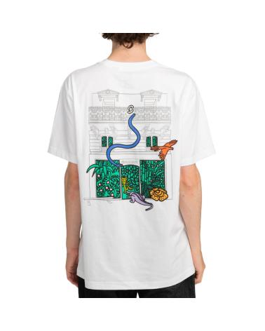 Camicie-casual-da-uomo-ELEMENT-CAMISETA-JUNGLE-SHOP-SS-OPTIC-WHITE-MULTICOLOR