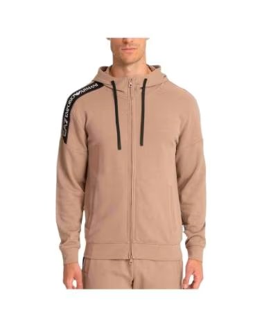 SWEAT-SHIRT À CAPUCHE ET FERMETURE ÉCLAIR BEIGE