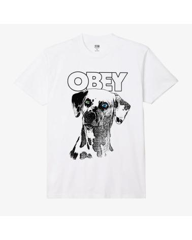 OBEY DALMATION T-SHIRT WEISS MULTICOLOR