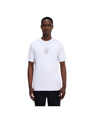 ELLESSE STRADONE WHITE T-SHIRT WITH MULTICOLOR GRAPHIC SHZ21846-908 MULTICOLOR