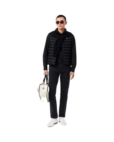 GILET MATELASSÉ LACOSTE BLOUSON NOIR NEGRO