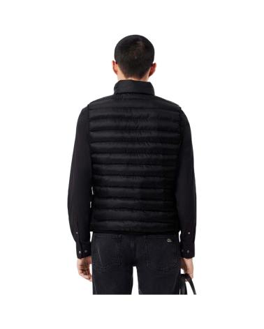 GILET MATELASSÉ LACOSTE BLOUSON NOIR NEGRO