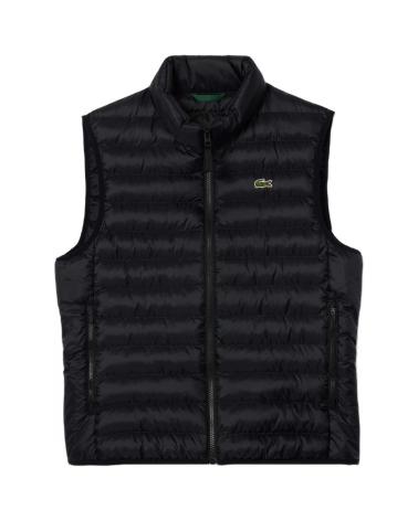 GILET MATELASSÉ LACOSTE BLOUSON NOIR NEGRO