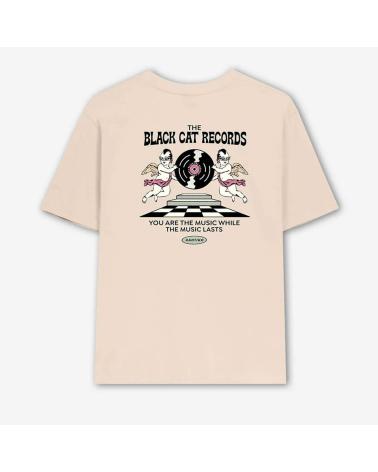 T-SHIRT KAOTIKO WASHED THE BLACK CAT ANGELS MULTICOLORE MULTICOLOR