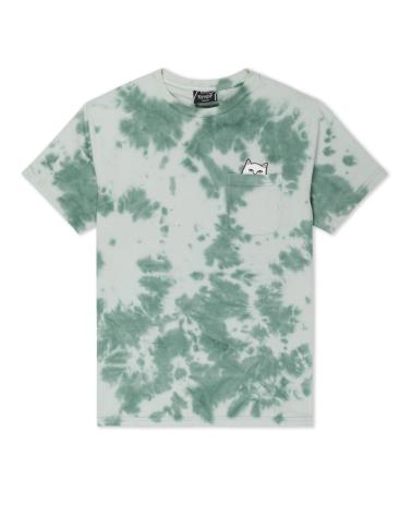 RIPNDIP LORD NEMARL POCKET T-SHIRT TIE-DYE OLIVE MULTICOLOR