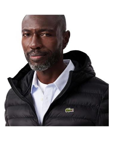 LACOSTE GIACCA BLOUSON NERA NEGRO