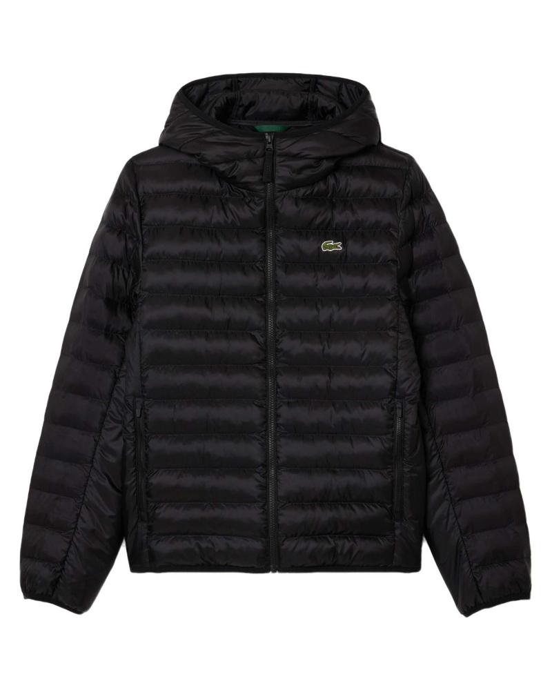 LACOSTE GIACCA BLOUSON NERA NEGRO