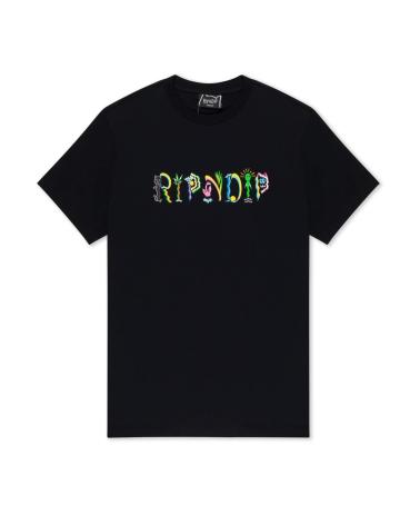 Camisetas-masculinas-RIPNDIP-CAMISETA-VENICE-TEE-BLACK-MULTICOLOR