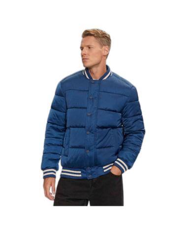 -GUESS-CHAQUETA-BRANDED-PUFFA-BOMBER-AZUL