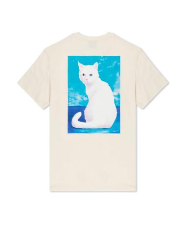 CAMISETA RIPNDIP PRETTY KITTY TEE NATURAL MULTICOLOR