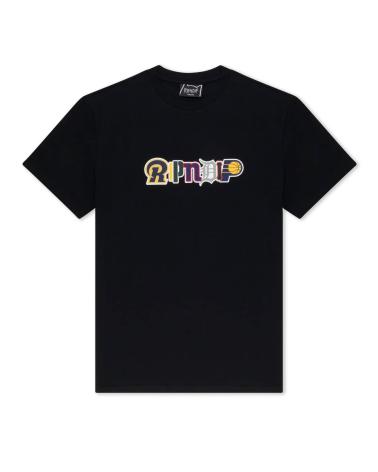 RIPNDIP FAN FAVE TEE CAMISETA NEGRA MULTICOLOR MULTICOLOR