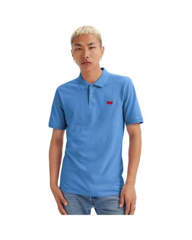 POLO LEVI'S DE ALGODÃO PIQUÉ PARA HOMEM - AZUL CLÁSSICO AZUL