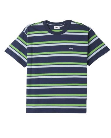 OBEY KNIT DISTANCE STRIPE TEE SS ACA - CAMISETA MULTICOLOR MULTICOLOR