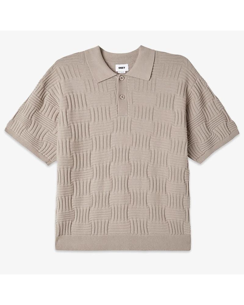 OBEY POLO SWEATER ALFRED SILVER G MULTICOLOR MULTICOLOR