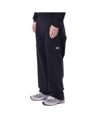 OBEY PANTALÓN CARGO BIGWIG BAGGY TWILL NEGRO MULTICOLOR