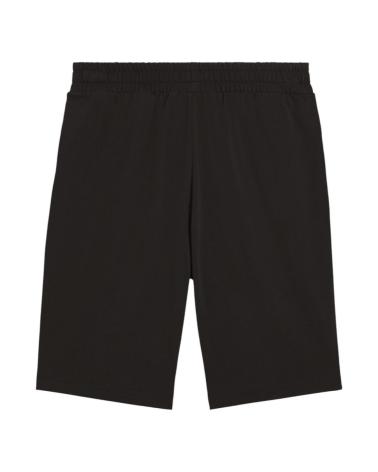 PUMA ESSENTIALS Nº1 LOGO JERSEY SHORTS BLACK 682600-01 NEGRO