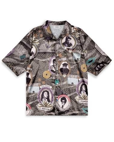 CAMICIA GRIMEY SUPASTAR SATIN MULTICOLORE VERDE VERDE