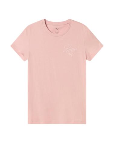 PUMA T-SHIRT ESSENTIALS SCRIPT ROSA - RIF. 684982-91 ROSA
