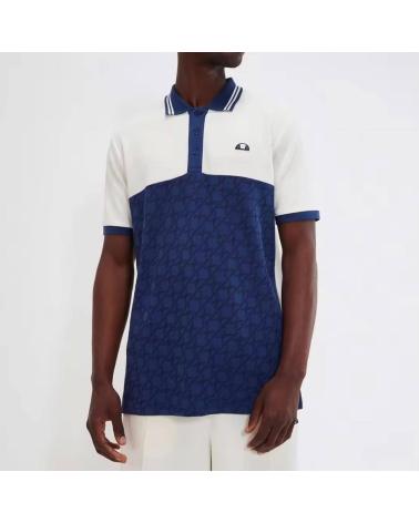 POLO ELLESSE SUANIO BICOLOR OFF WHITE Y NAVY MULTICOLOR