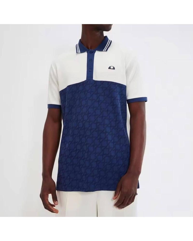 POLO ELLESSE SUANIO BICOLOR OFF WHITE Y NAVY MULTICOLOR